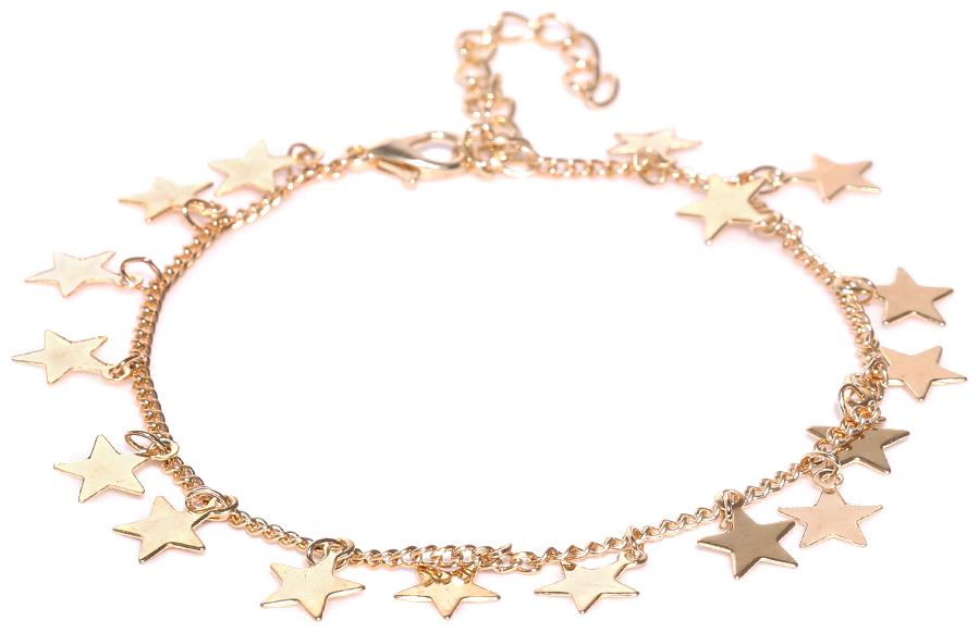 

OOMPH Jewellery Gold Tone Star Charms Delicate Fashion Anklet for Women Girls Boho Chic Collection