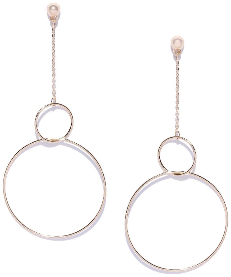 

OOMPH Jewellery Double Circe With Long Single Tassel FashionEarrings For Women Girls