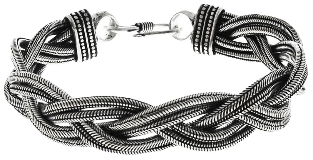 

Oxidised Silver Hand Craft Bracelet Traditional Ethnic Bracelet Jewelry RATB008