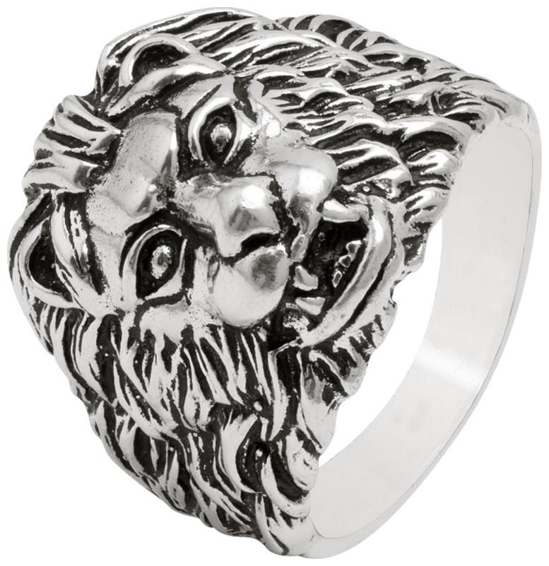 

Oxidized Silver Lion Ring For Men From Dare by Voylla
