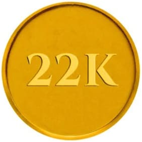 P.C. Chandra Jewellers BIS hallmarked 2 gm 22KT 916 Yellow Gold Coin