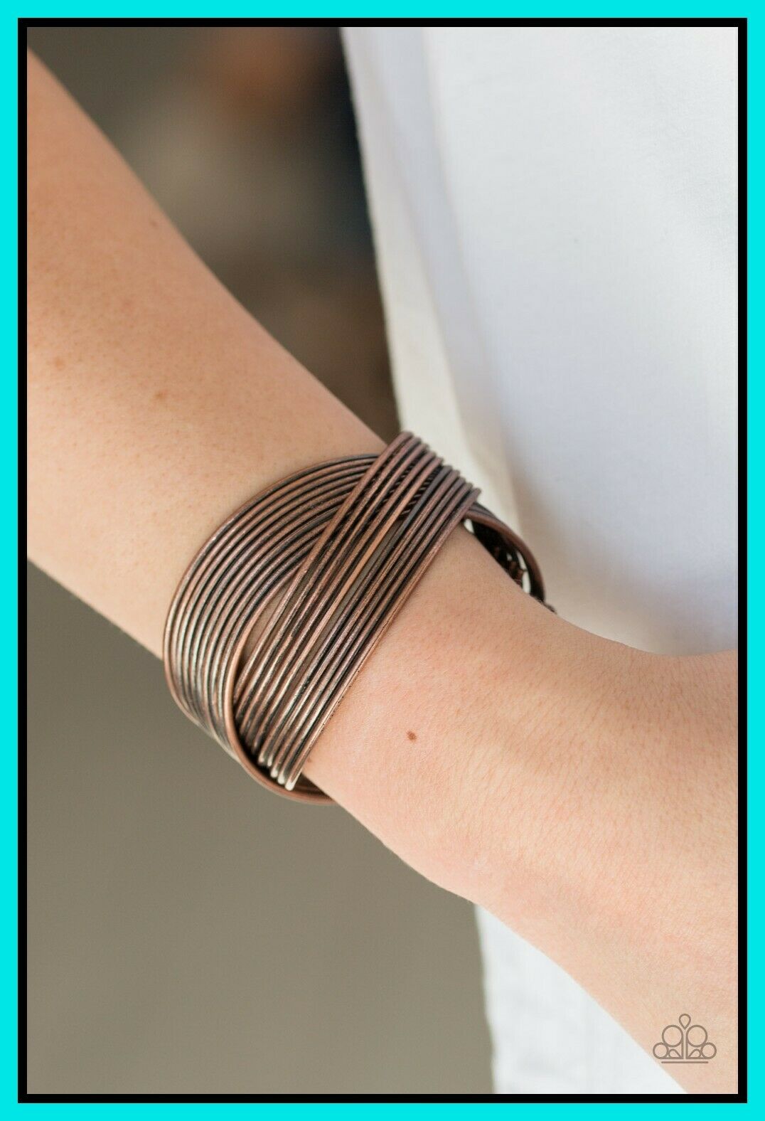 

Paparazzi Jewelry Metallic Rods Copper Bars Cuff Bracelet URBAN GLAM nwt