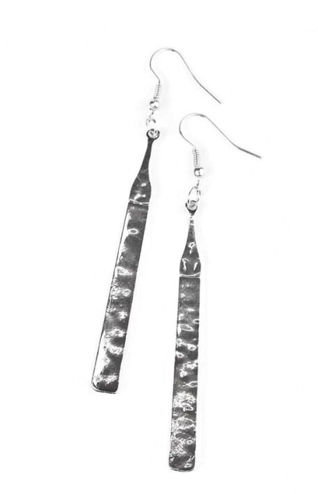 

Paparazzi silver long fishhook earings NWT