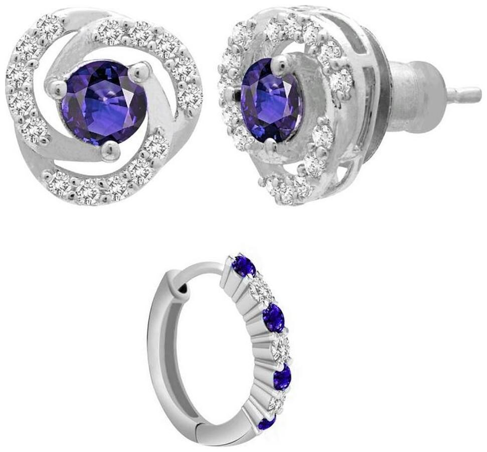 

PeenZone 92 5 Sterling Silver Earrings and Nose Pin Combo For Women Girls