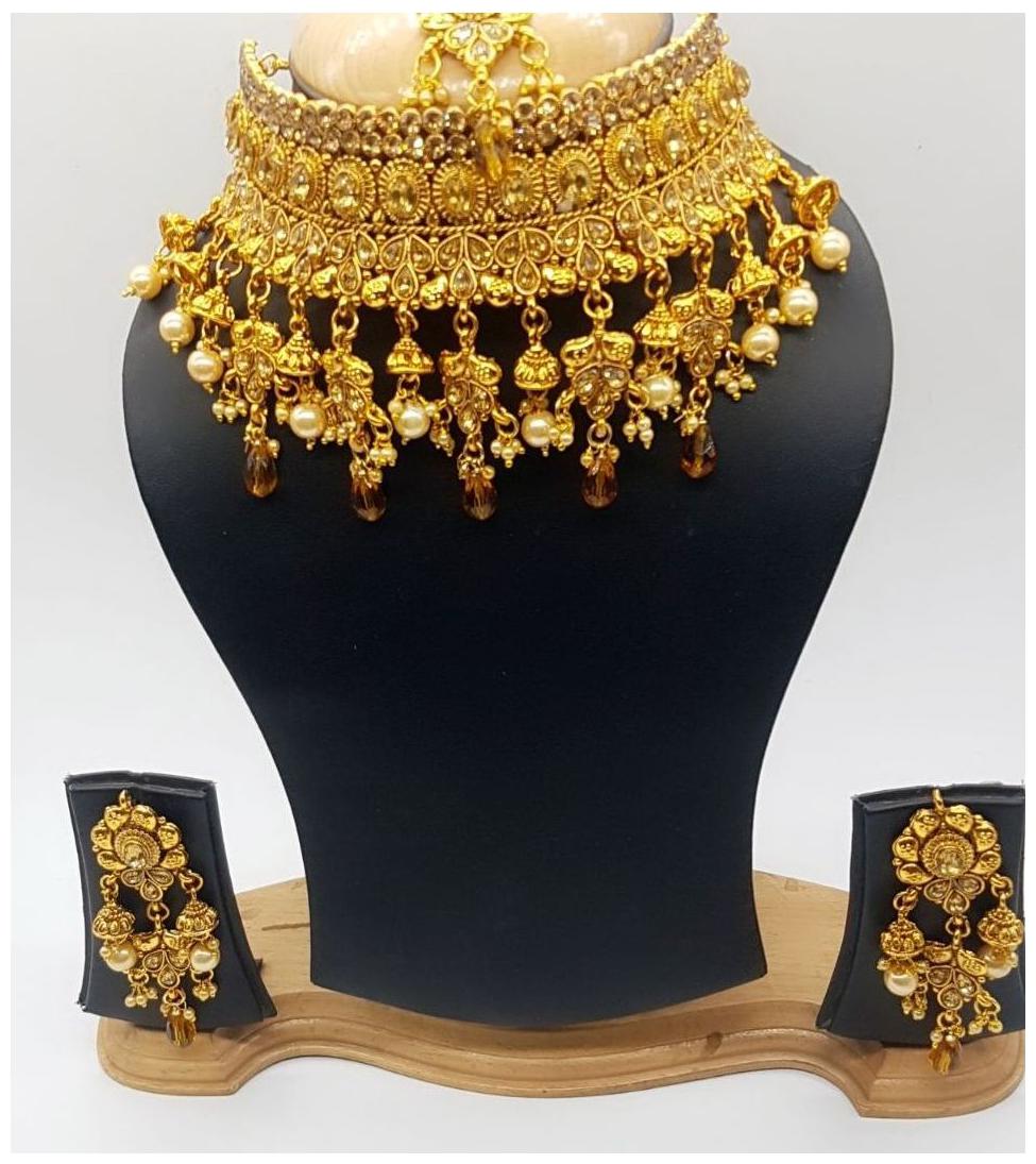 

Penny Jewels Antique Traditional Unique Stylish Necklace Set