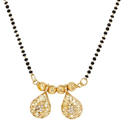 

Penny Jewels Alloy Cubic Zirconia American Diamond Latest Mangalsutra For Women Girls