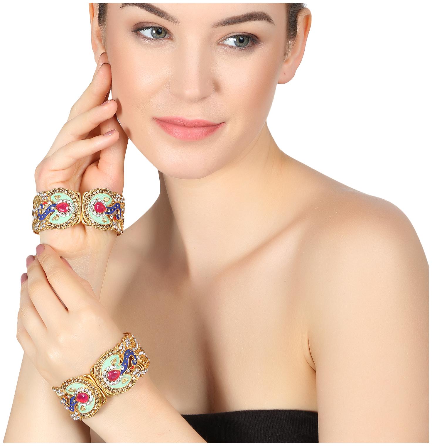 

Penny Jewels Alloy Fashion Designer Beautiful Bangle Set For Women Girls
