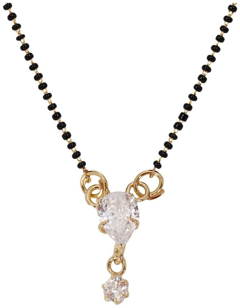 

Penny Jewels Alloy Party Wear Stylish Look Fancy Mangalsutra With Chain For Women Girls