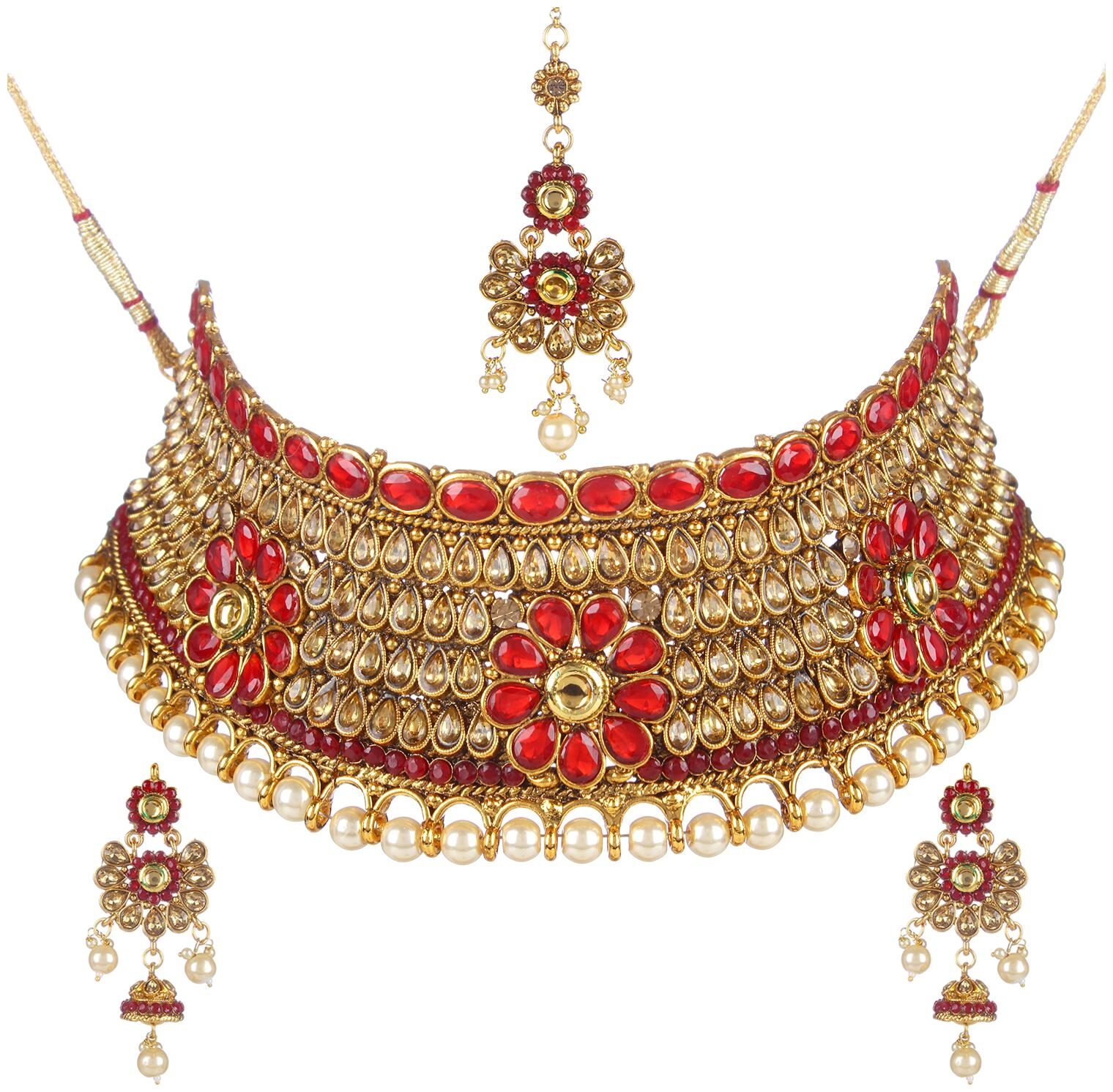 

Penny Jewels Alloy Gold Plated Fancy Jewellery Set