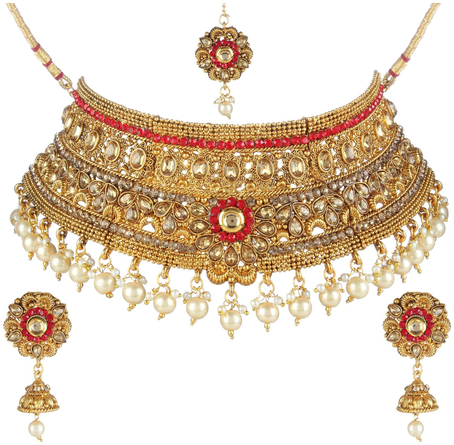 

Penny Jewels Alloy Fashion Designer Beautiful Necklace Set For Women Girls