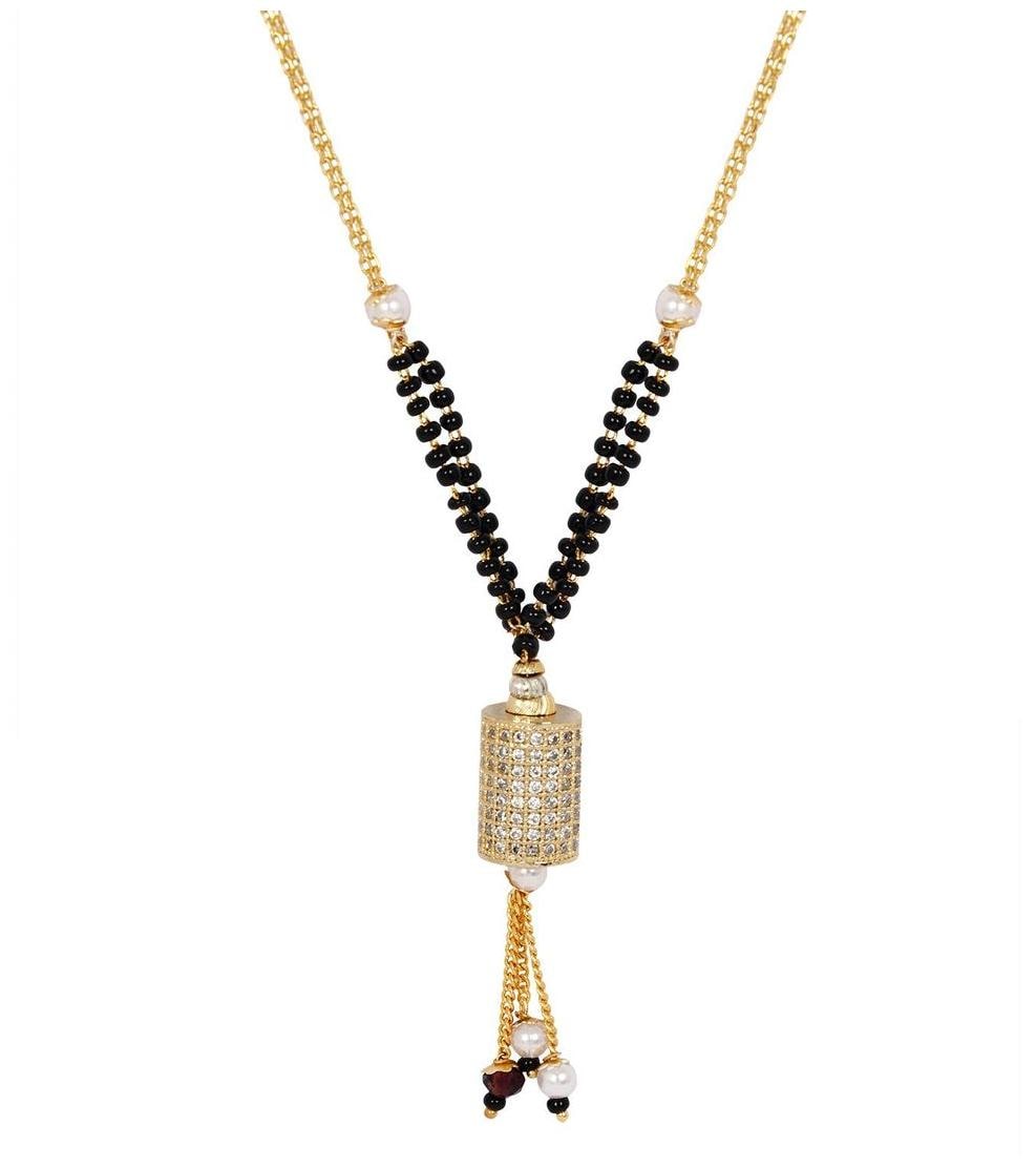 

Penny Jewels Alloy Cubic Zirconia Traditional Stone Latest Mangalsutra (Necklace) For Women Girls