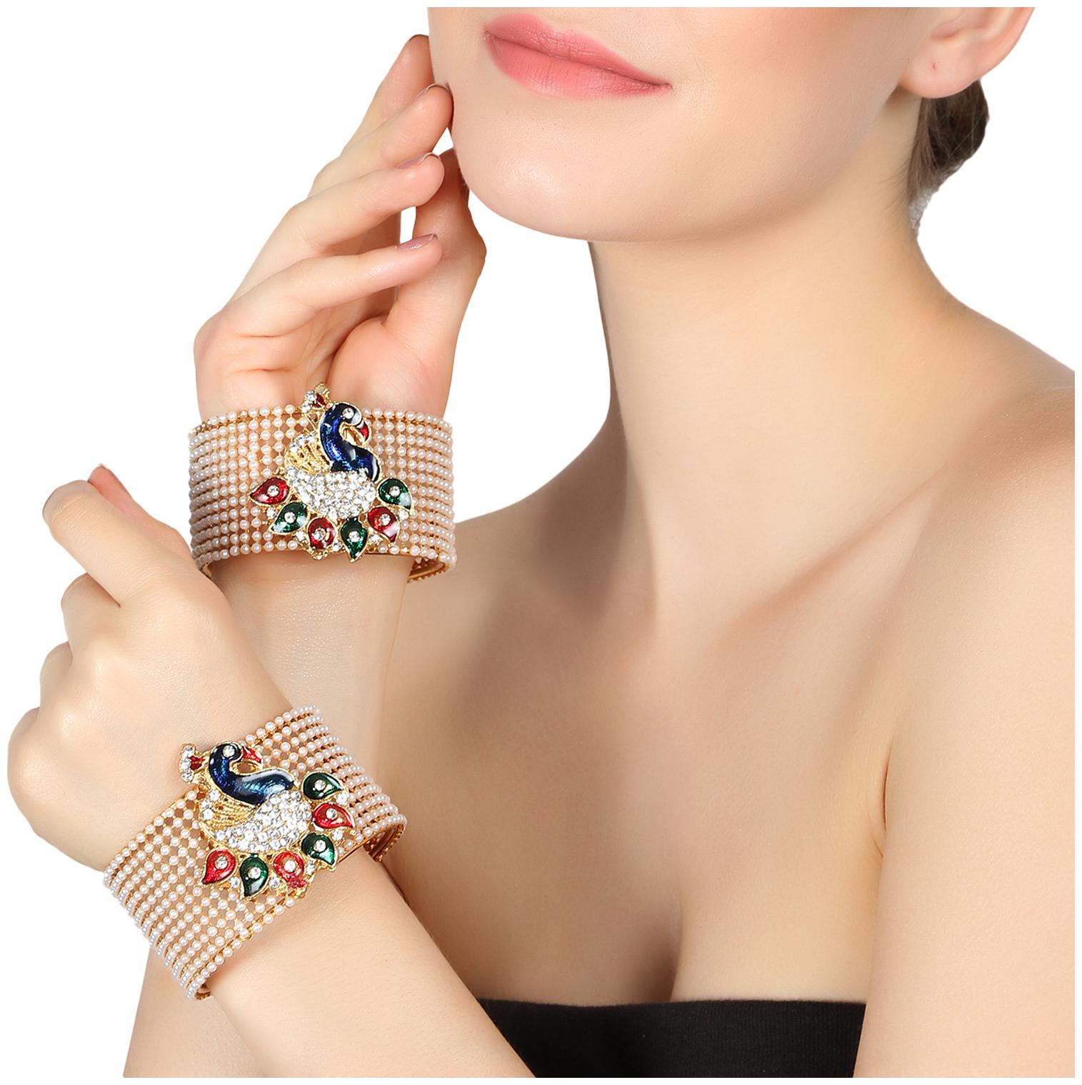 

Penny Jewels Alloy Fashion Designer Beautiful Bangles Set For Women Girls