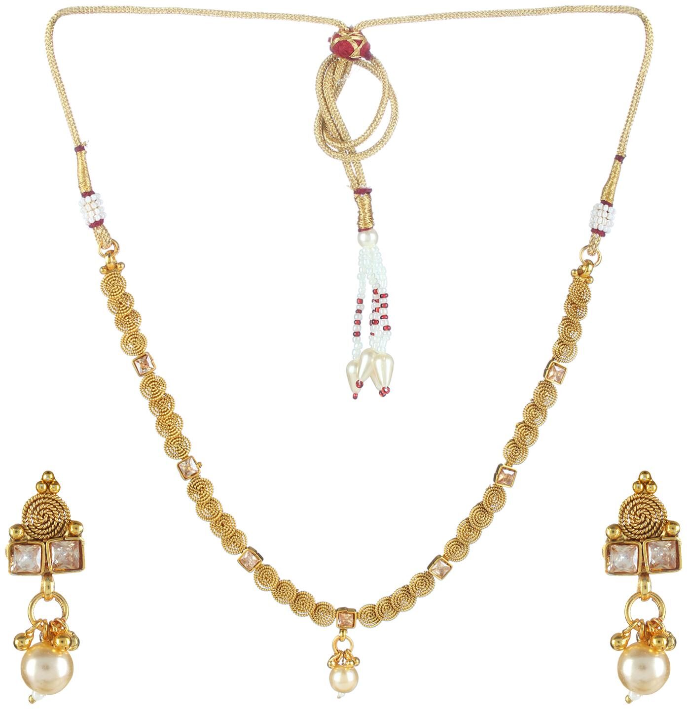 

Penny Jewels Alloy Fashion Designer Beautiful Necklace Set For Women Girls