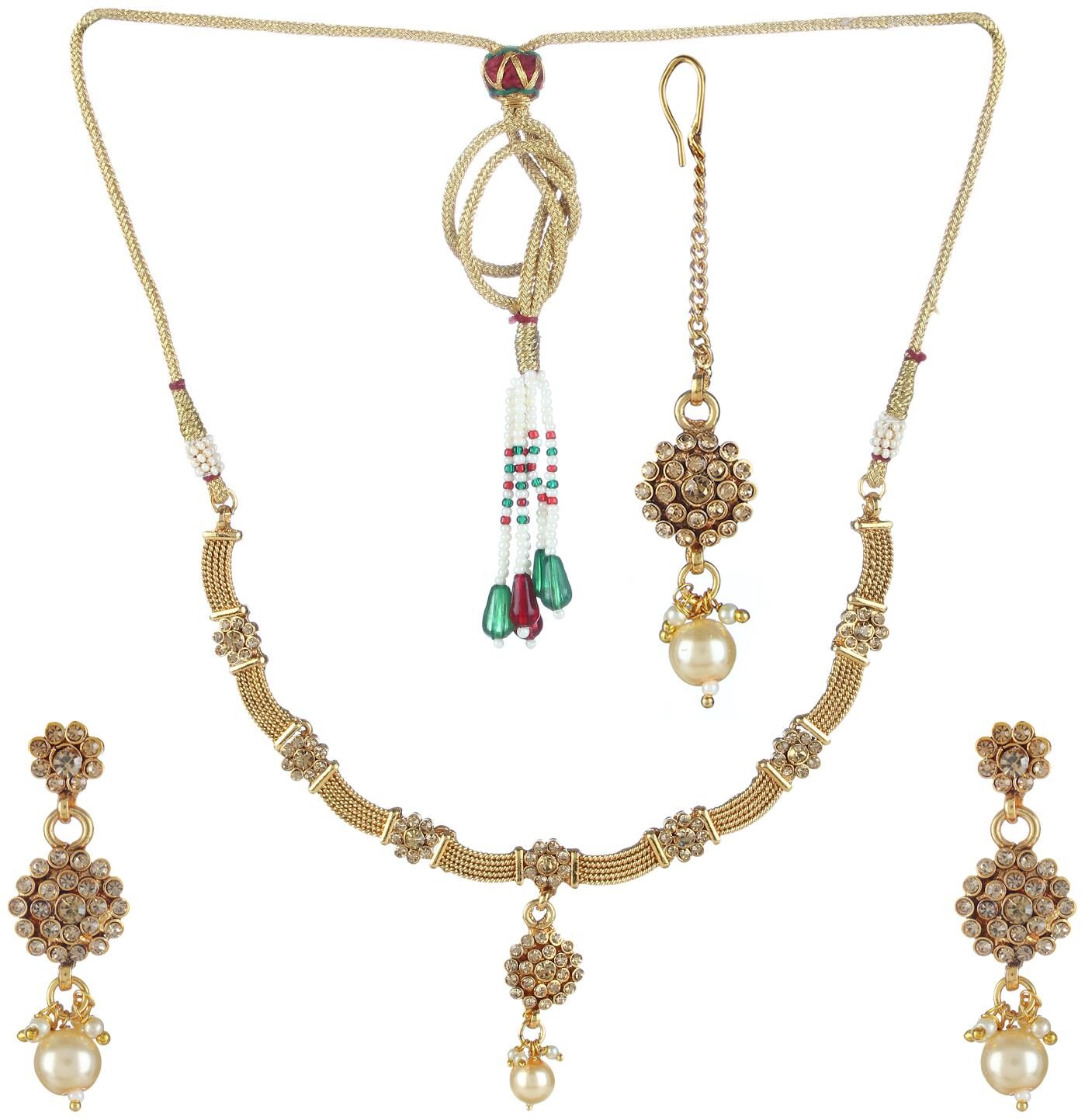 

Penny Jewels Alloy Fashion Designer Beautiful Necklace Set For Women Girls