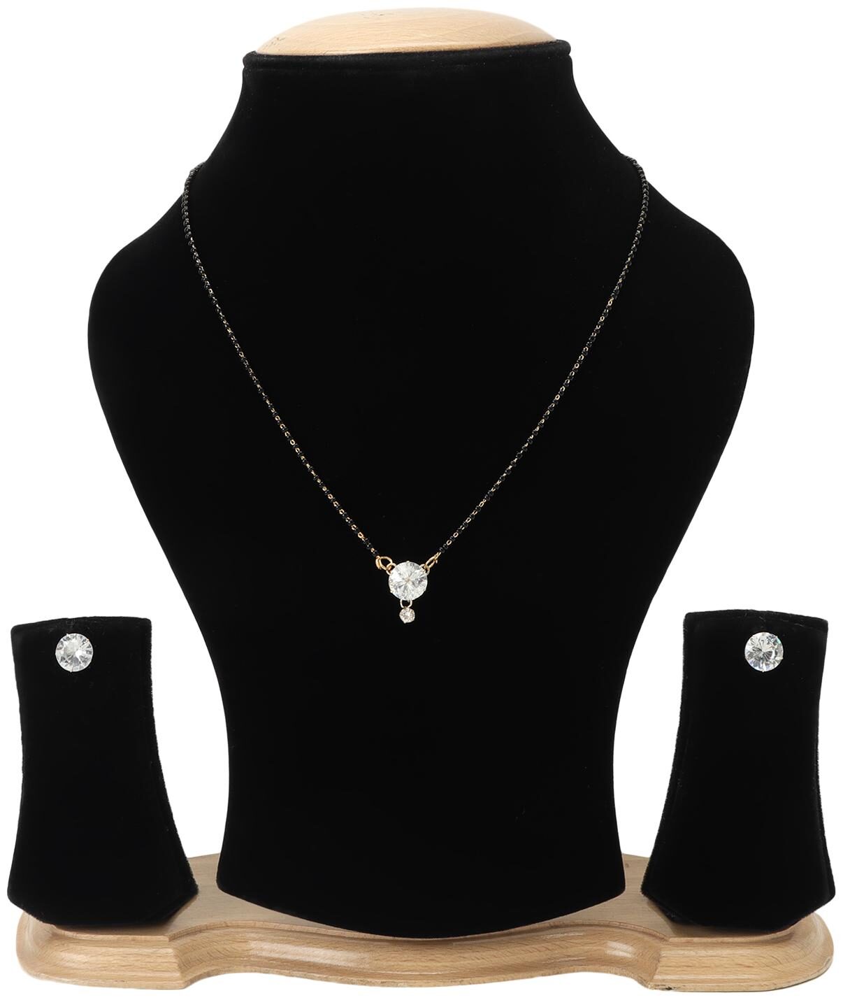 

Penny Jewels American Diamond Mangalsutra And Bracelet Combo Set For Women Girls