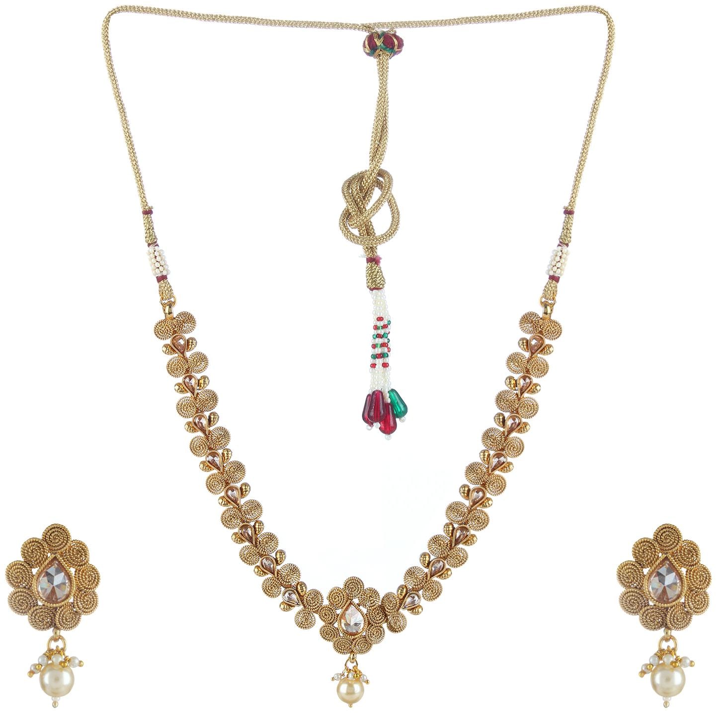 

Penny Jewels Alloy Fashion Designer Beautiful Necklace Set For Women Girls