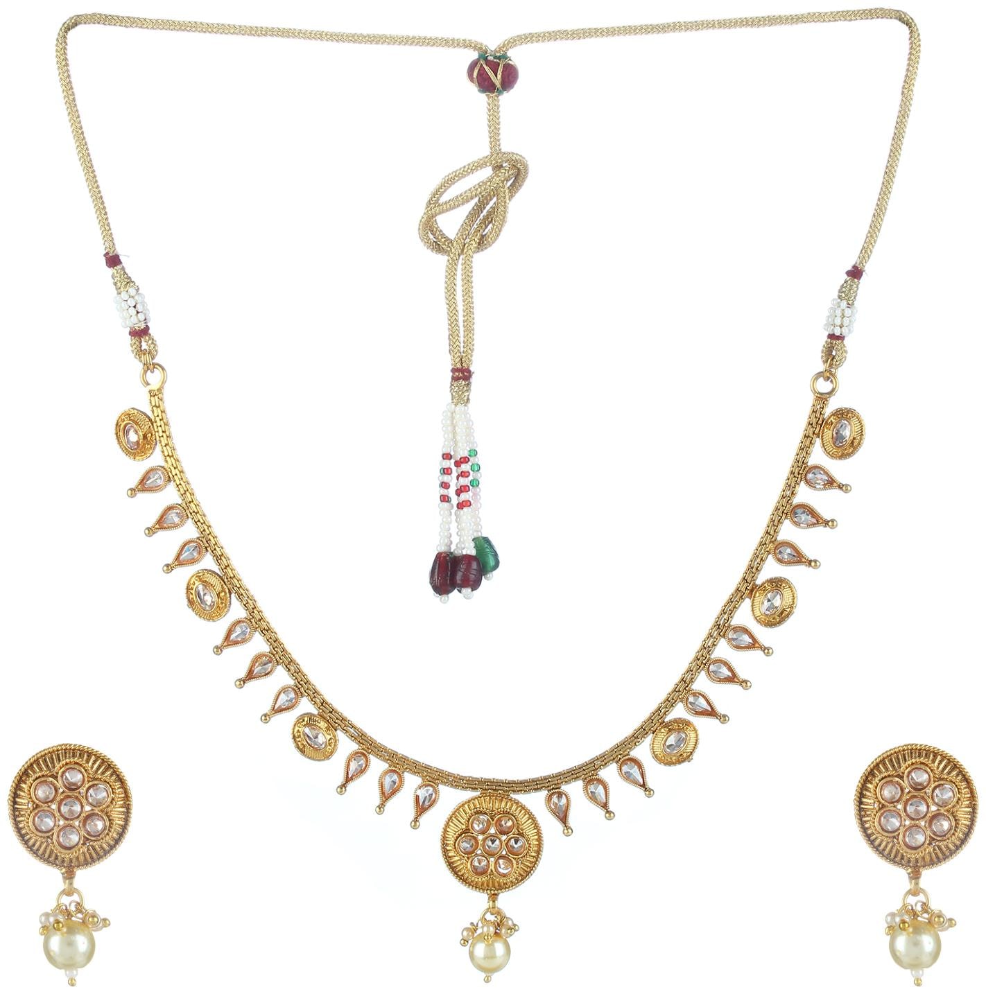 

Penny Jewels Alloy Designer Beautiful Necklace Set For Women Girls