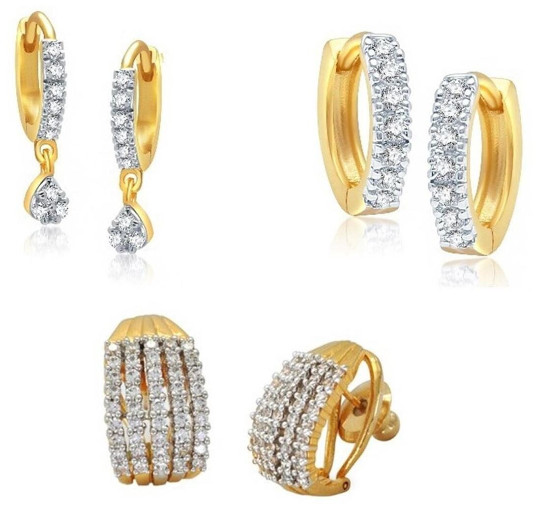 

Penny Jewels Golden Alloy Bali Earrings - Set of 3