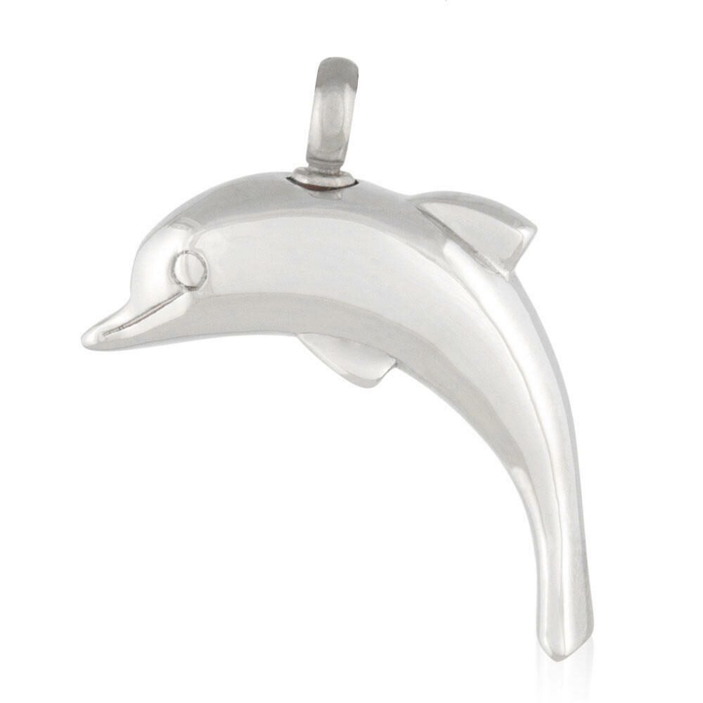 

Perfect Memorials Big Dolphin Stainless Steel Cremation Jewelry