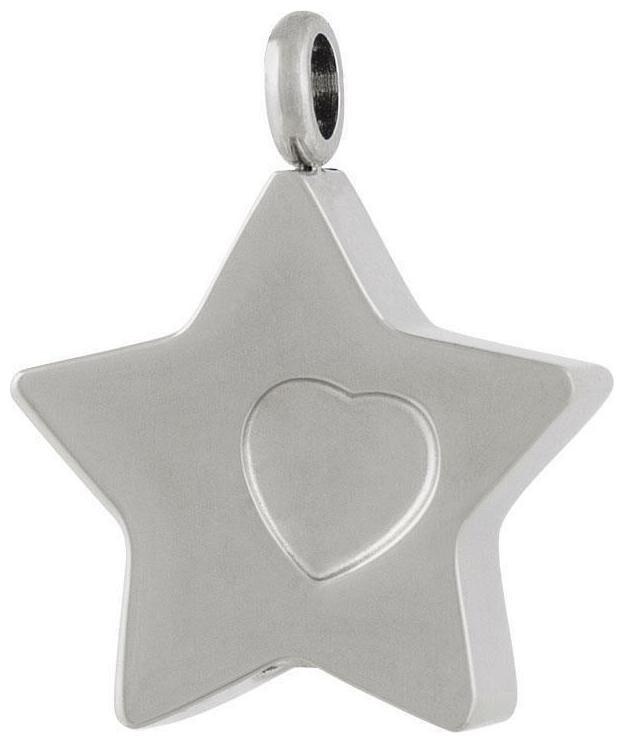 

Perfect Memorials My Lovely Star Stainless Steel Cremation Jewelry