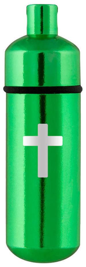 

Perfect Memorials Cross Green Classic Cylinder Cremation Jewelry