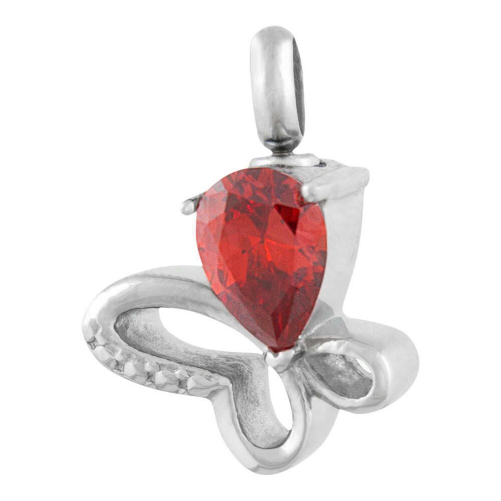 

Perfect Memorials Red Loving Wings Butterfly Cremation Jewelry