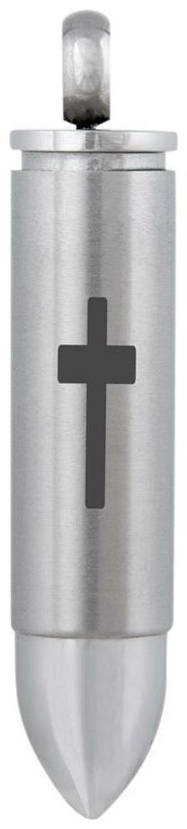 

Perfect Memorials Traditional Cross Bullet Cremation Jewelry