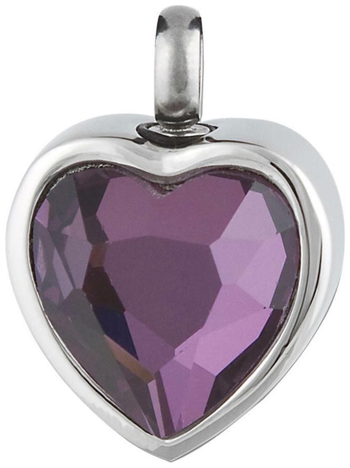 

Perfect Memorials Amethyst Ardor Stainless Steel Cremation Jewelry
