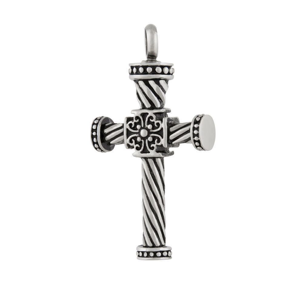 

Perfect Memorials Doric Pillar Cross Stainless Steel Cremation Jewelry