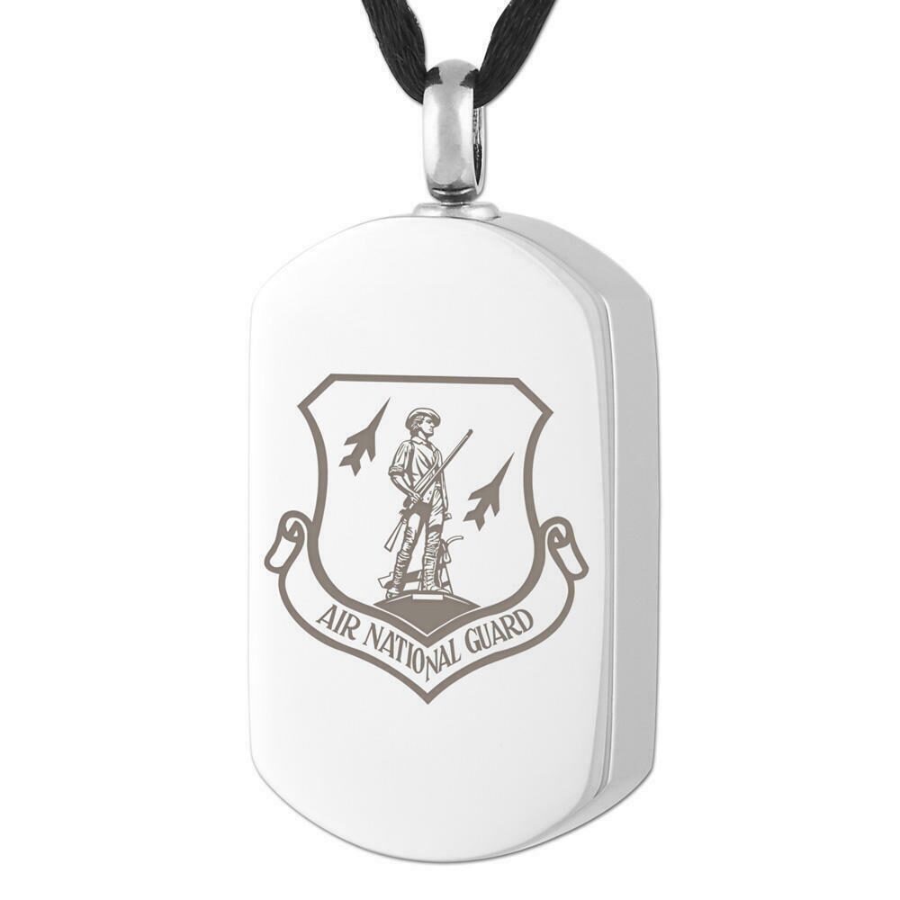 

Perfect Memorials Air National Guard Stainless Steel Cremation Jewelry