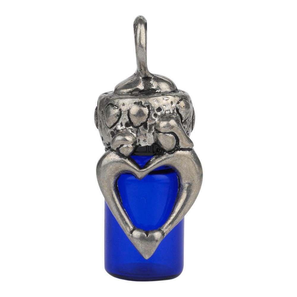 

Perfect Memorials Mother Child Cobalt Glass Memorial Jewelry