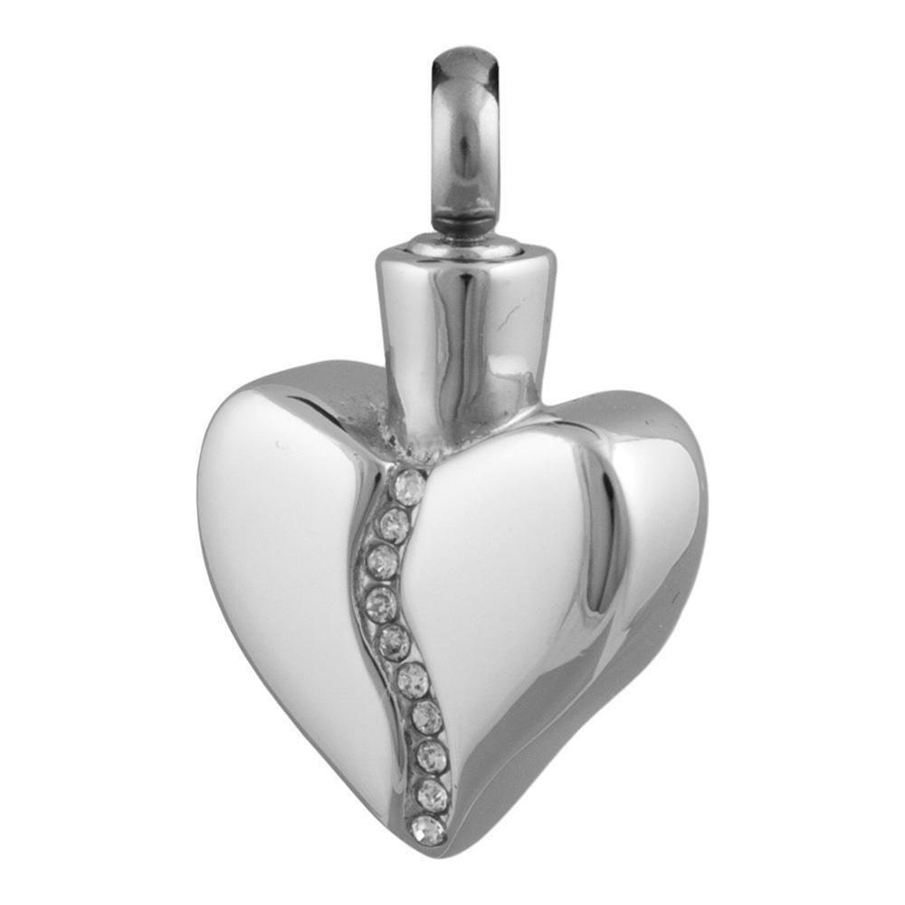 

Perfect Memorials Brook Heart Stainless Steel Cremation Jewelry