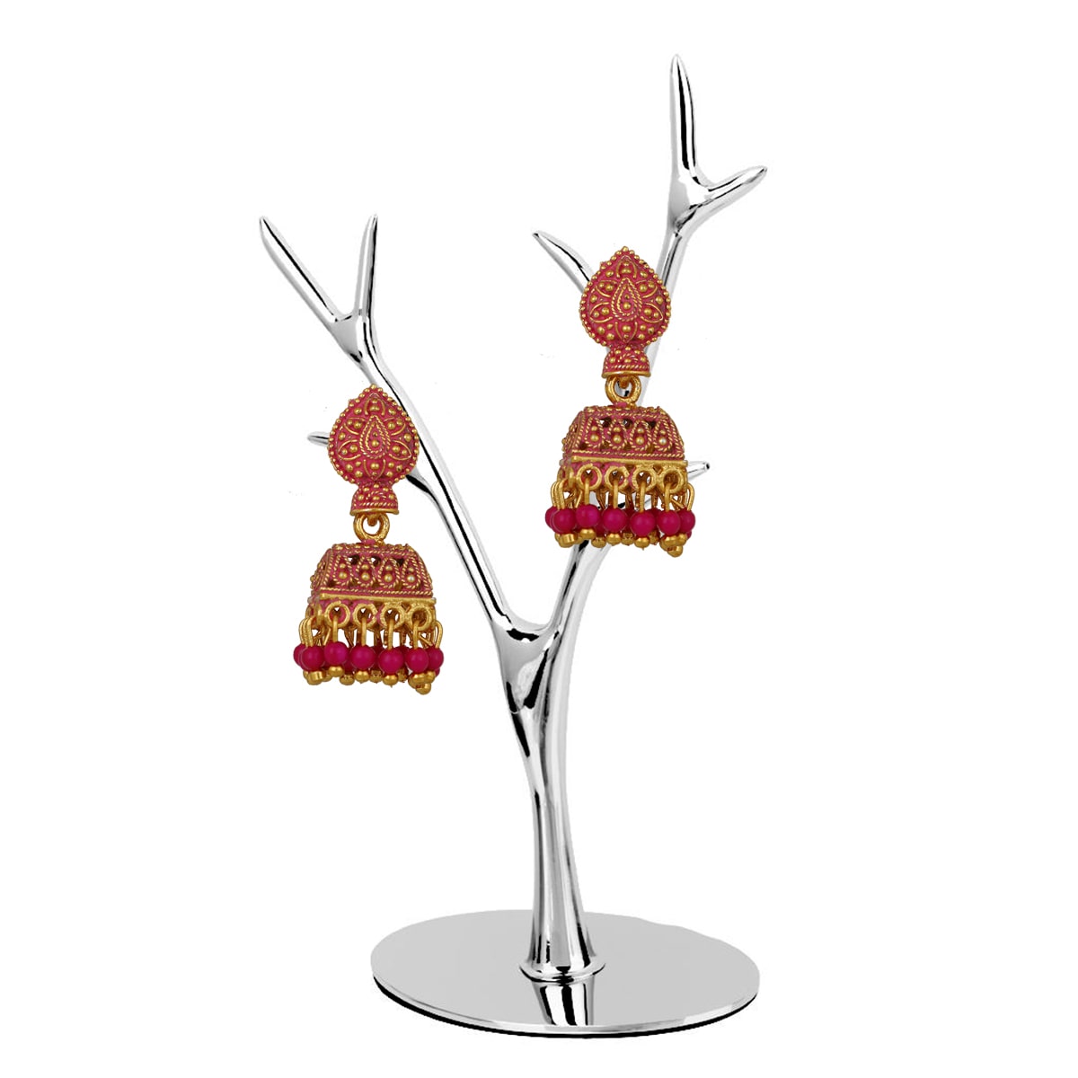

Piah Delightful Changeable Flower Drop jumkhi Earrings For Women