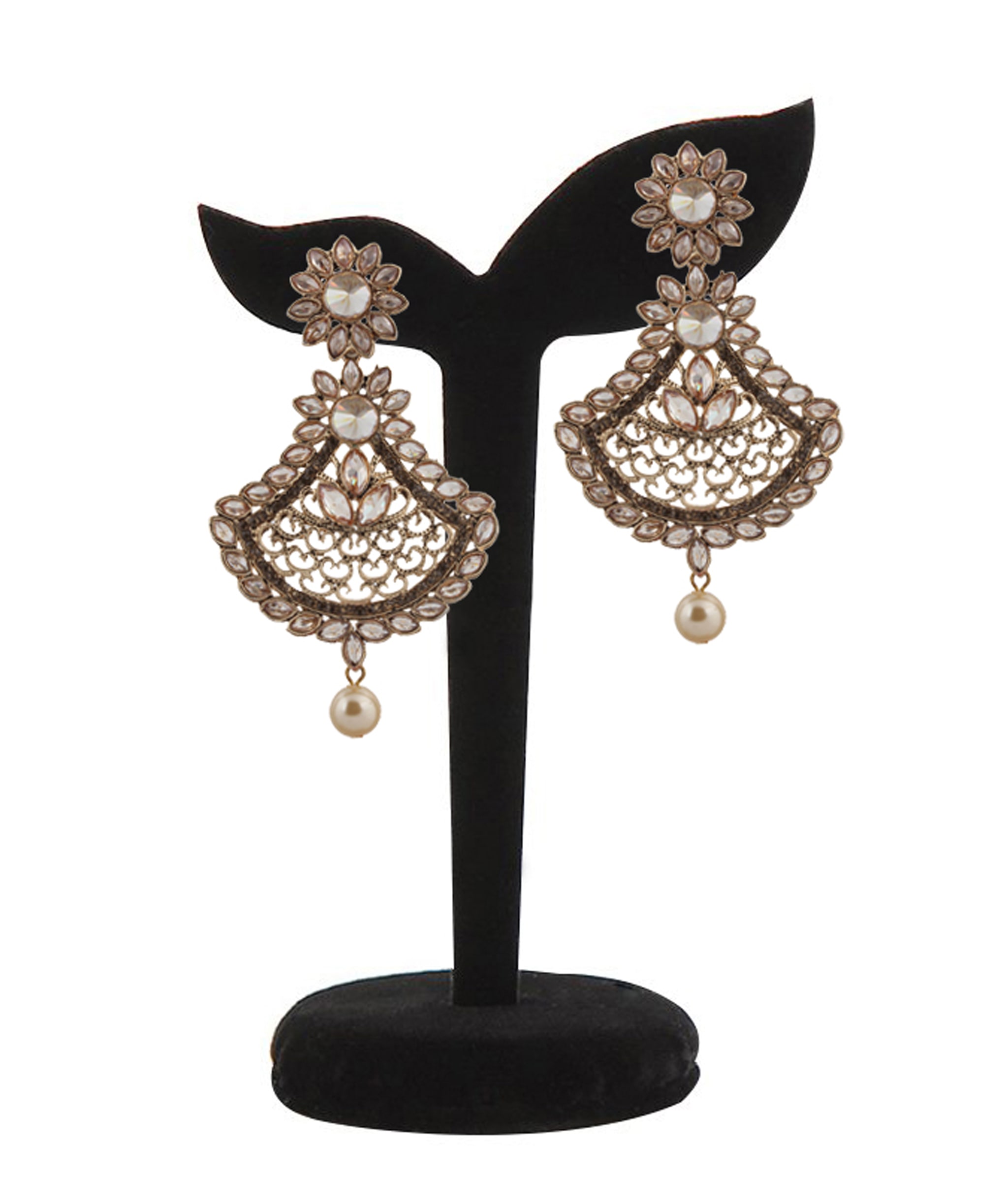 

Piah Fashion Gold Plated Traditional Full LCT Stone Earring For Women and Girl