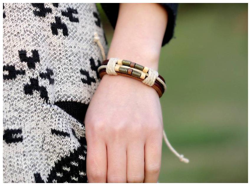 

PIPE jewelry for lovely couples leather bracelet