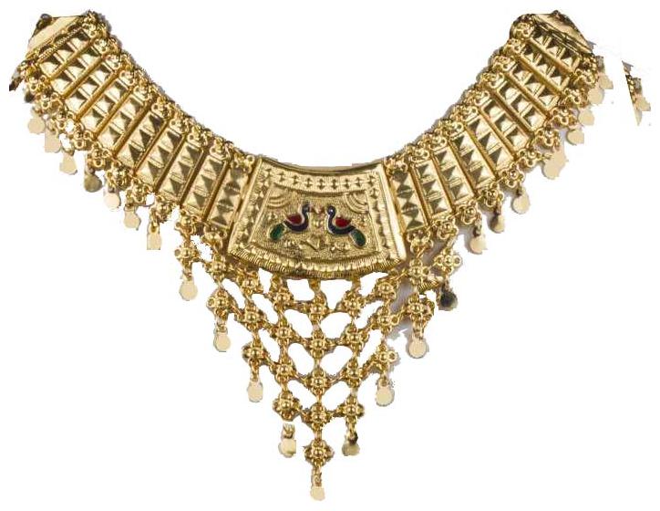 

PRINCY ENTERPRISE Golden Brass-Plated Necklace For Women