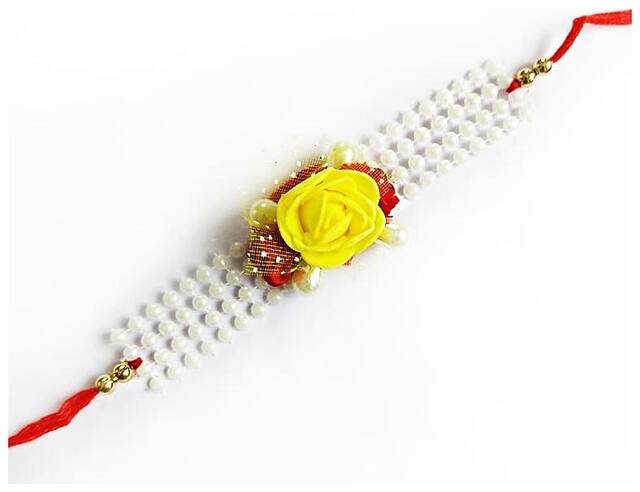 Purvani COMBO  1 Rakhi / Rakhi for Brother with Rakhi Card & Roli Chawal