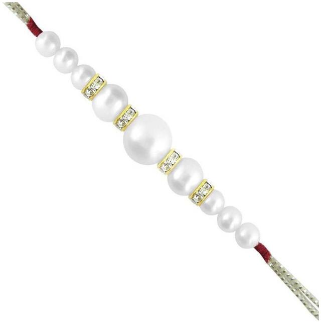Purvani COMBO  1 Rakhi / Rakhi for Brother with Rakhi Card & Roli Chawal