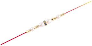 Purvani COMBO  1 Rakhi / Rakhi for Brother with Rakhi Card & Roli Chawal