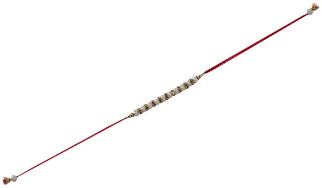 Purvani Rakshabandhan Exclusive Rakhi -(Pack of 1) with Rakhi Card, Roli Chawal