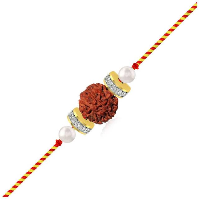 Purvani Rakshabandhan Exclusive Rakhi -(Pack of 1) with Rakhi Card, Roli Chawal