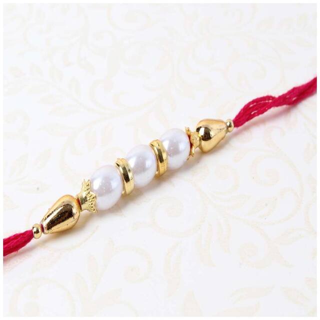 Purvani Set of 1 Rakhi / Rakhi for Brother with Rakhi Card & Roli Chawal