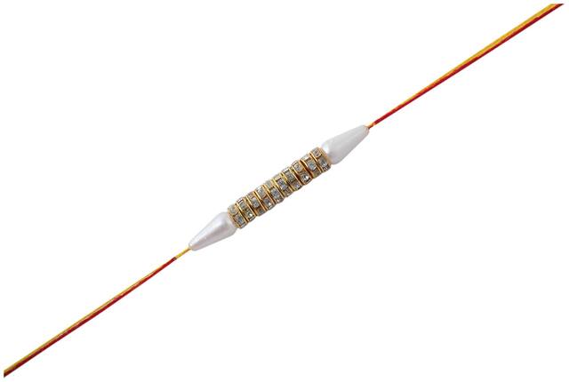 Purvani Set of 1 Rakhi / Rakhi for Bhabhi with  Roli Chawal