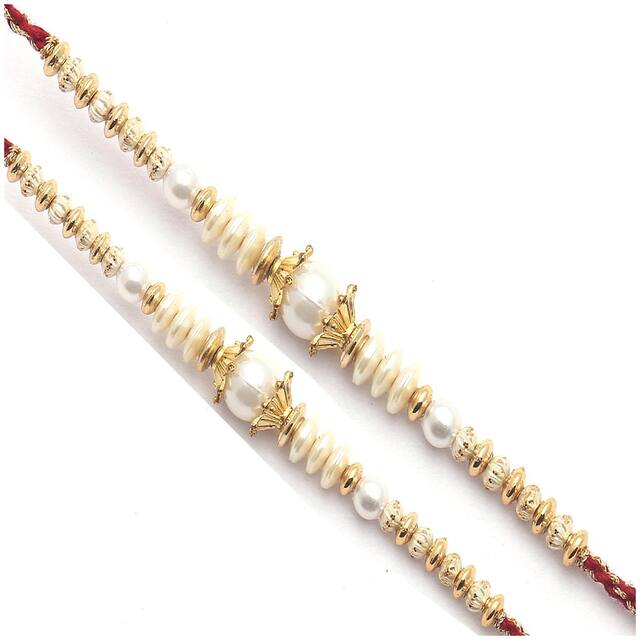 Purvani Set of 2 Rakhi / Rakhi for Bhabhi with  Roli Chawal