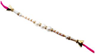 Purvani Set of 1 Rakhi / Rakhi for Bhabhi with  Roli Chawal
