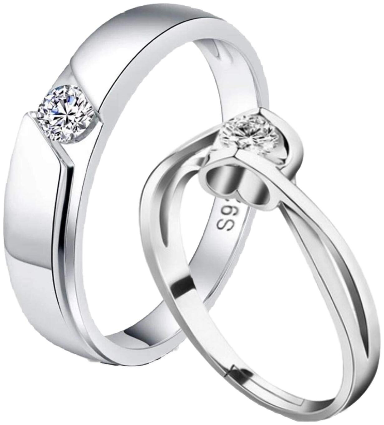 

Queen King Limited Edition Love Valentine Sterling Silver Couple Rings