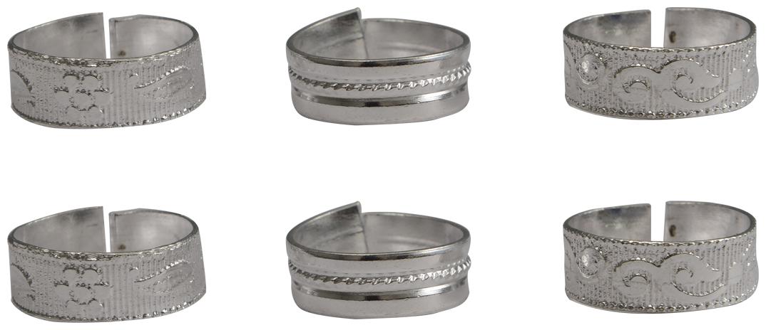 

RABIA TAJ PEARL ARTS 3 pairs Toe Rings