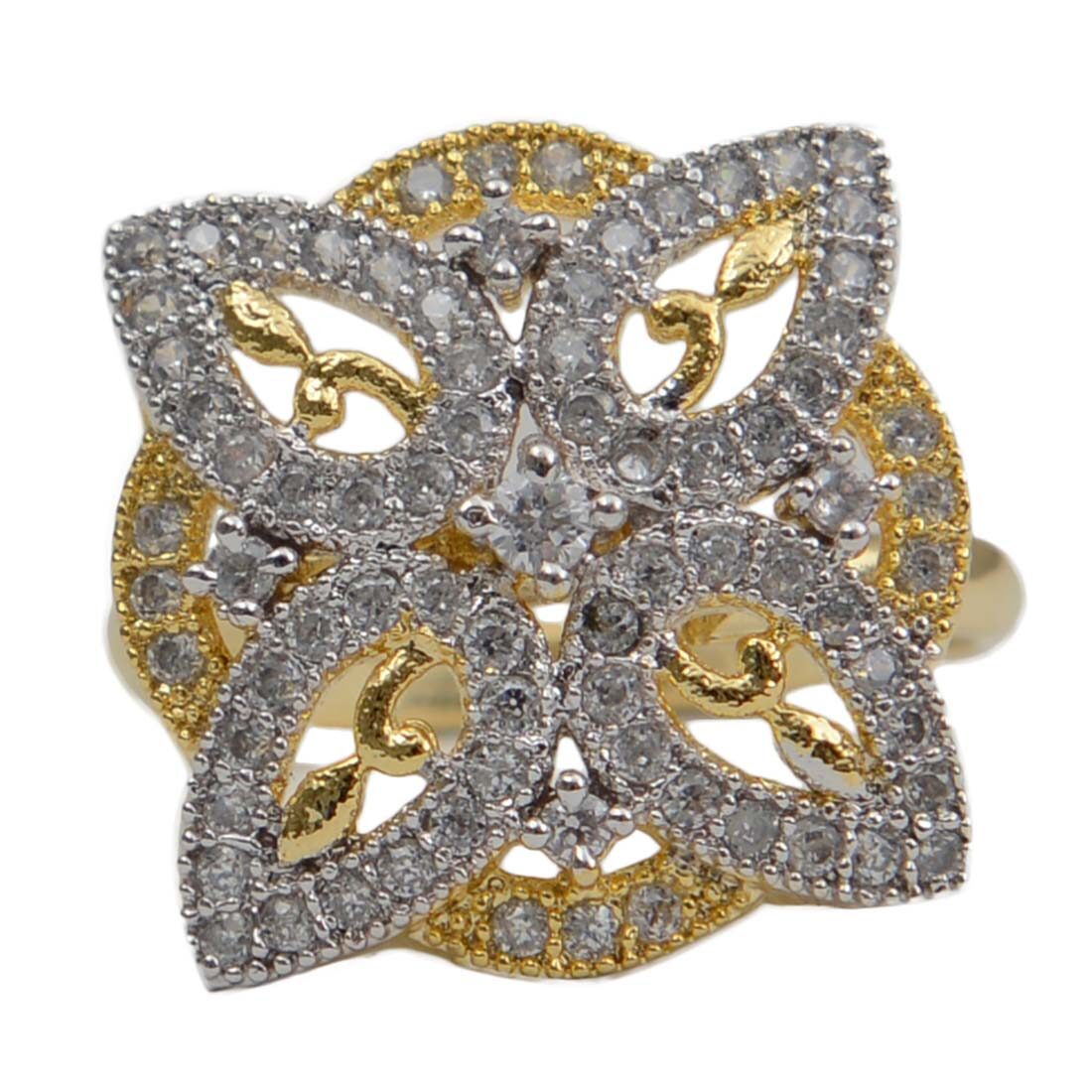 

Rabia Taj Pearl Arts Designer American Diamonds Rings