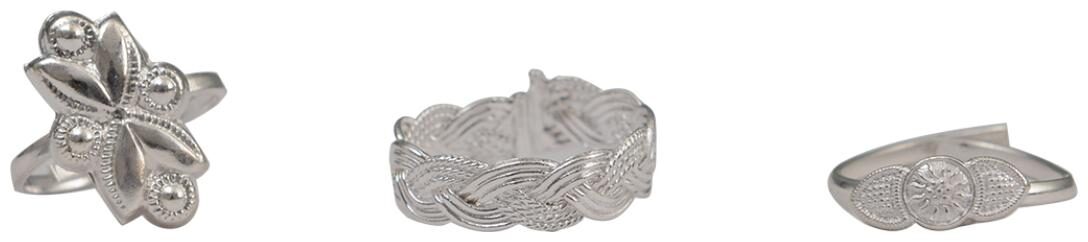 

Rabia Taj Pearl Traditional 3 pairs Toe rings