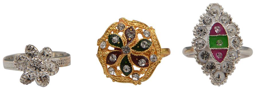 

Rabia Taj Pearl Traditional 3 pairs Toe rings